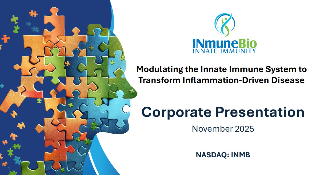 InmuneBio presentation June 2025